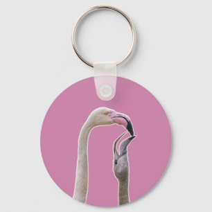 Flamingo Moeder en Baby Sleutelhanger