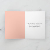 Flamingo moeder met kuiken kaart (Binnen)