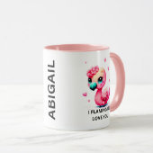 Flamingo Mok, Cadeau voor Flamingo Lover, Mok (Voorkant rechts)