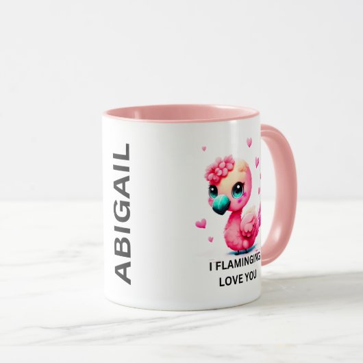 Flamingo Mok, Cadeau voor Flamingo Lover, Mok (Voorkant rechts)