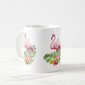 Flamingo Mok, Flamingo Coffee Mok, Roze Flamingo Koffiemok (Voorkant links)