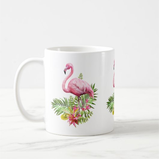 Flamingo Mok, Flamingo Coffee Mok, Roze Flamingo Koffiemok (Links)