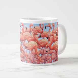 Flamingo Mok, Jumbo Koffiemok Grote Koffiekop