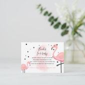 Flamingo Mom Breng een Boek Aanvraag Boeken voor B Informatiekaartje (Staand voorkant)