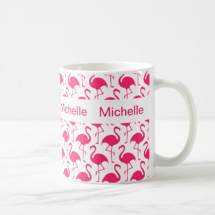 Flamingo Monogram Coffee Mugs Koffiemok