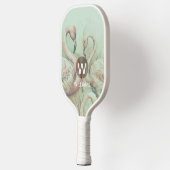 Flamingo-monogram gepersonaliseerd pickleball paddle (Links)