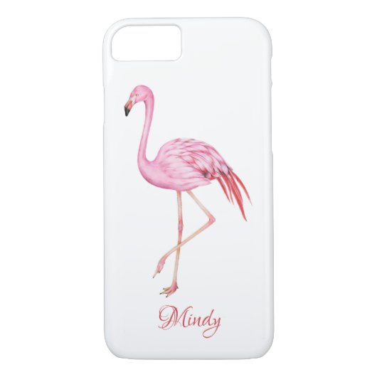 Flamingo Monogram telefoongeval Case-Mate iPhone Case (Achterkant)