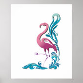 flamingo motief ontwerp poster (Voorkant)