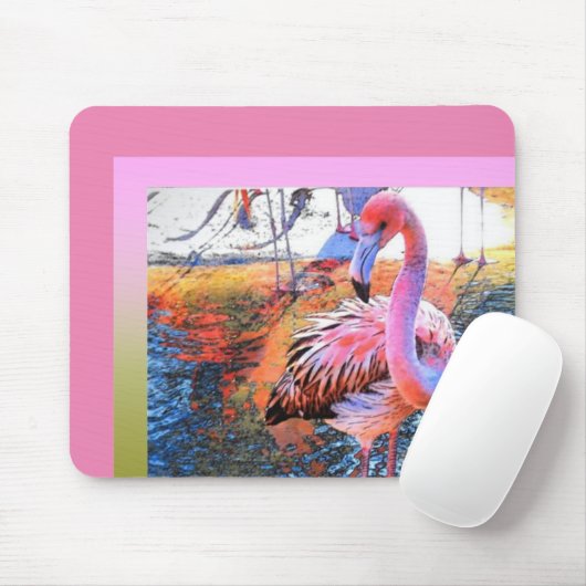 Flamingo Muismat-roze Muismat (Met muis)