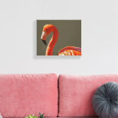 Flamingo muur kunst canvas afdruk (Insitu (Woonkamer))