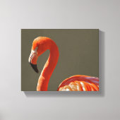 Flamingo muur kunst canvas afdruk (Voorkant)