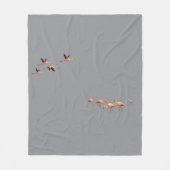 Flamingo Muurkunst Fleece Deken (Voorkant)
