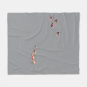 Flamingo Muurkunst Fleece Deken (Voorkant (Horizontaal))