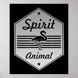 Flamingo My Spirit Animal Flamingo kostuum Poster
