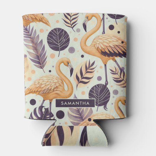  Flamingo Naadloos Blikjeskoeler (Achterkant)