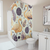  Flamingo Naadloos Douchegordijn (In situ)