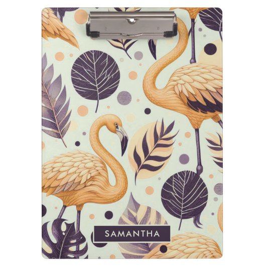  Flamingo Naadloos Klembord (Voorkant)