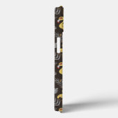 Flamingo naadloos met bloemen en bladeren Case-Mate iPhone case (Achterkant / Rechts)