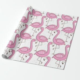 Flamingo naadloos patroon,  exotisch ontwerp  cadeaupapier