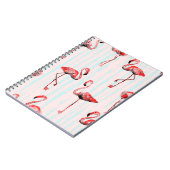 Flamingo naadloos patroon notitieboek (Linkerzijde)