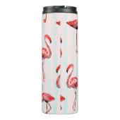 Flamingo naadloos patroon thermosbeker (Achterkant)