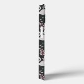 Flamingo naadloos patroonwit op donkere achtergron Case-Mate iPhone case (Achterkant / Rechts)