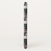 Flamingo naadloos patroonwit op donkere achtergron Case-Mate iPhone case (Achterkant / rechts)