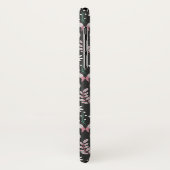 Flamingo naadloos patroonwit op donkere achtergron Case-Mate iPhone case (Achterkant/links)