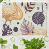  Flamingo Naadloos Theedoek (Gevouwen)