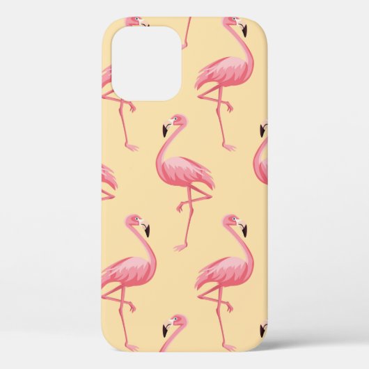 Flamingo naadloze patroonachtergrond. Roze vlammen Case-Mate iPhone Case (Achterkant)