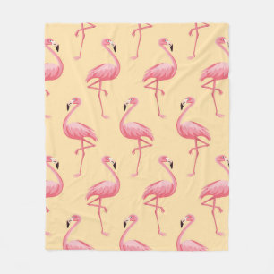 Flamingo naadloze patroonachtergrond. Roze vlammen Fleece Deken