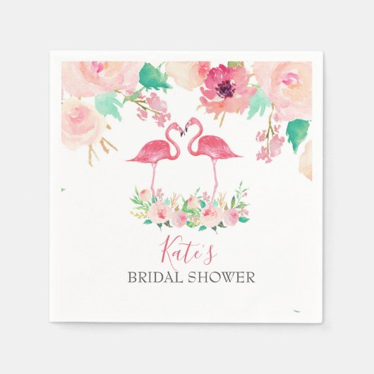 Flamingo napkins servet (Voorkant)