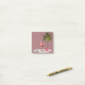 Flamingo Natalino Solitário Post-it® Notes (Op bureau)