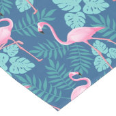 Flamingo Navy Blue Lange Tafelloper (Hoek)