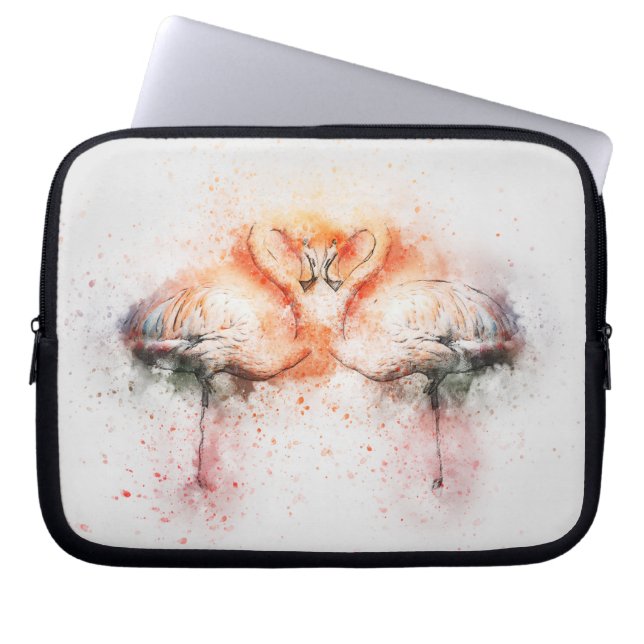 Flamingo Neopree-laptophoes van 10 inch Laptop Sleeve (Voorkant)