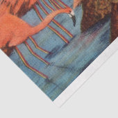 Flamingo Nest-instelling in Miami FL Tissuepapier (Detail)