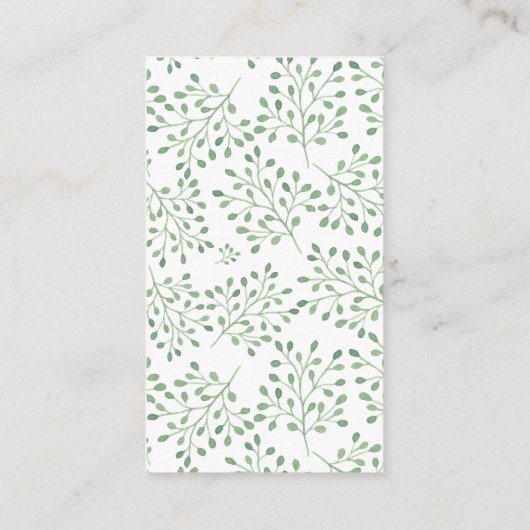 Flamingo Neutral Baby shower Luier Raffle Ticket Informatiekaartje (Achterkant)