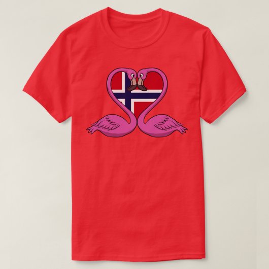 Flamingo Noorwegen T-shirt (Design voorkant)