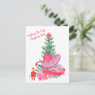Flamingo Notenkraker Ballet Aangepaste Kerstmis Briefkaart