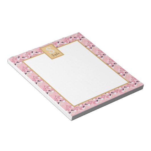 Flamingo Notitieblok (Schuin)