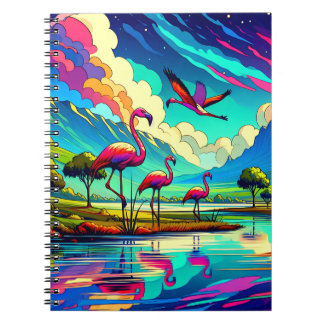 Flamingo Notitieboek met Sterrenmeer