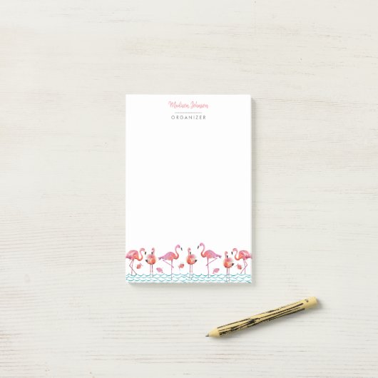Flamingo | Notities | Plaknotities Post-it® Notes (Op bureau)