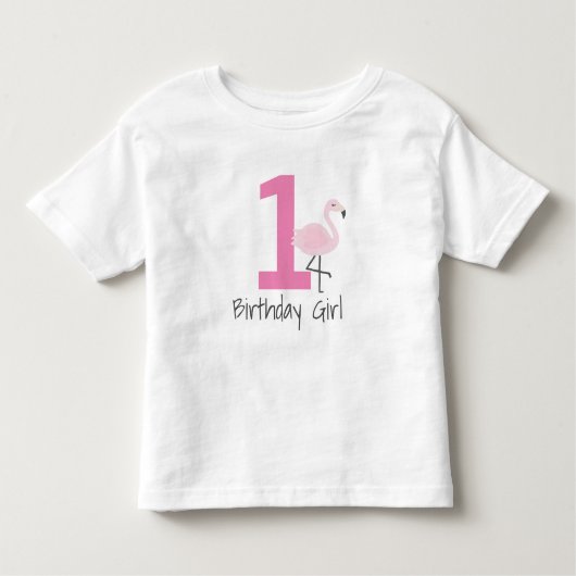 Flamingo Number Birthday Shirt (Kan Leeftijd veran (Voorkant)