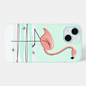 Flamingo Ocean Aqua iPhone hoesje (Achterkant (horizontaal))