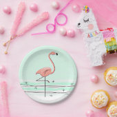Flamingo Ocean Aqua papier bord (Feest)