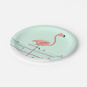 Flamingo Ocean Aqua papier bord (Gekanteld)