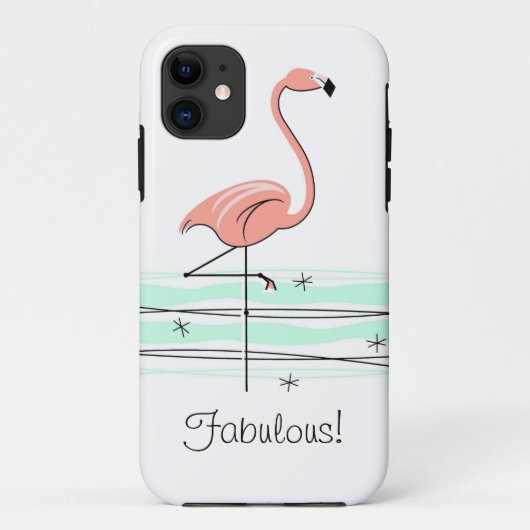 Flamingo Ocean 'Fabulous!' iPhone 11 taaie Case-Mate iPhone Case (Achterkant)