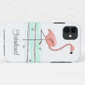 Flamingo Ocean 'Fabulous!' iPhone 11 taaie Case-Mate iPhone Case (Achterkant (horizontaal))