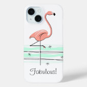 Flamingo Ocean 'Fabulous!' iPhone case (Achterkant)