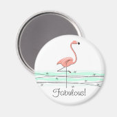 Flamingo Ocean Fabulous magnet (Voorkant / Achterkant)